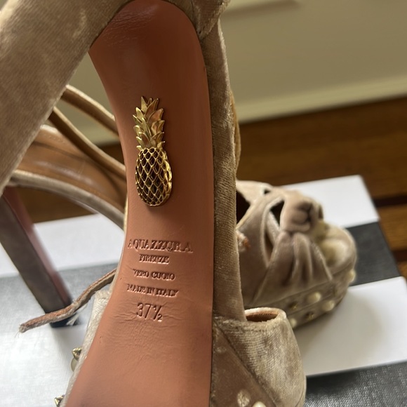 Aquazzura velvet high heels - Picture 4 of 4